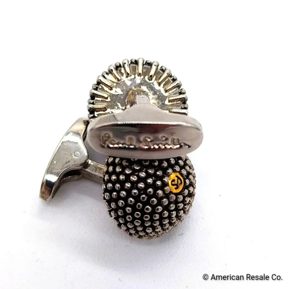 Vintage Paul Smith Round Dot Cuff Links Set